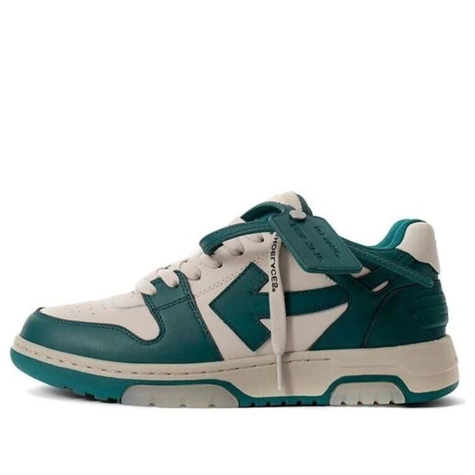 Off-White Out Of Office lave sneakers grønn/hvit
