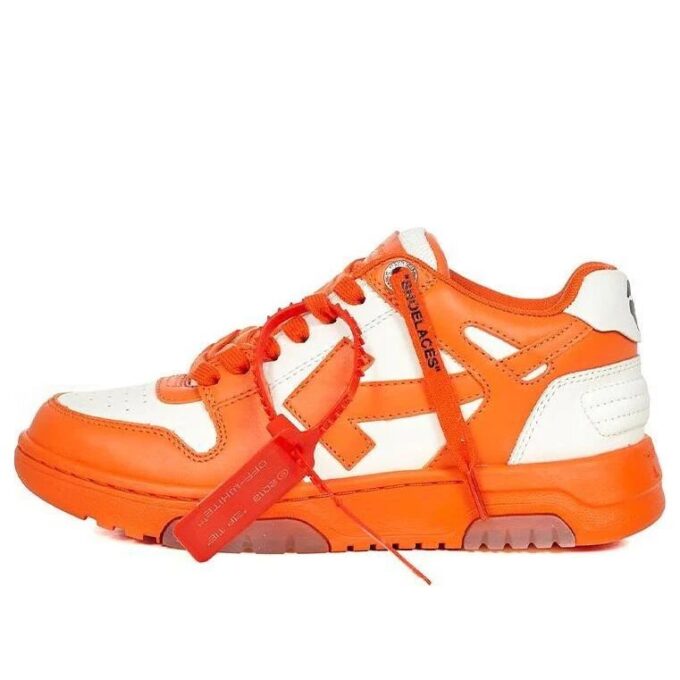 Off-White Out Of Office lave sneakers hvit/oransje
