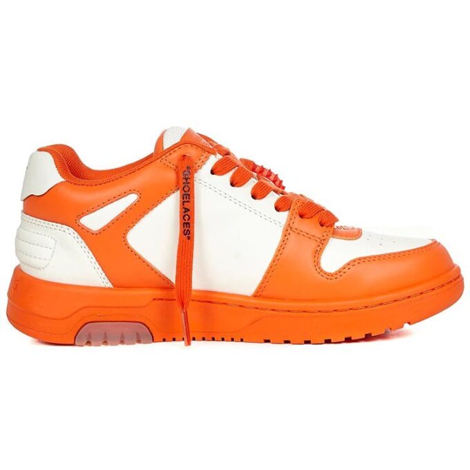 Off-White Out Of Office lave sneakers hvit/oransje