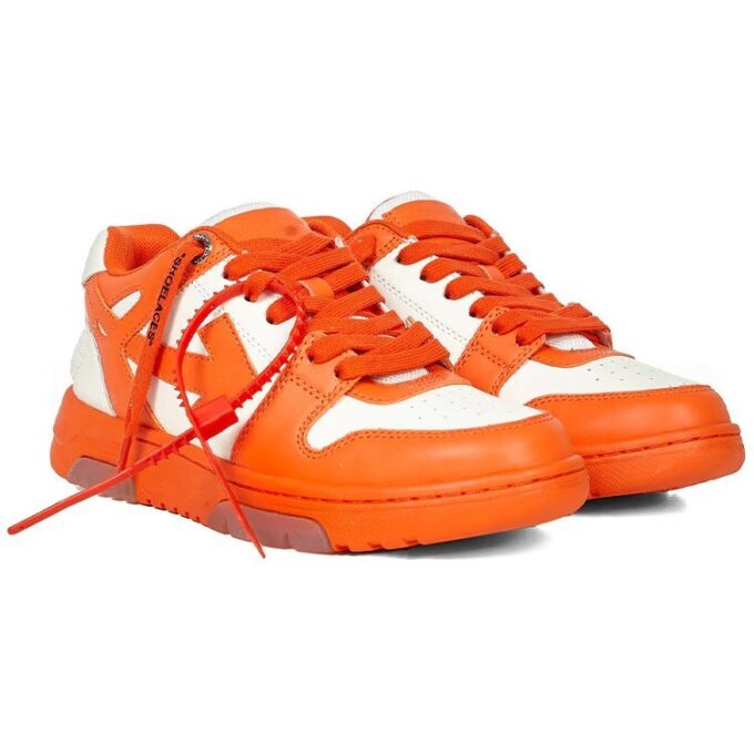 Off-White Out Of Office lave sneakers hvit/oransje