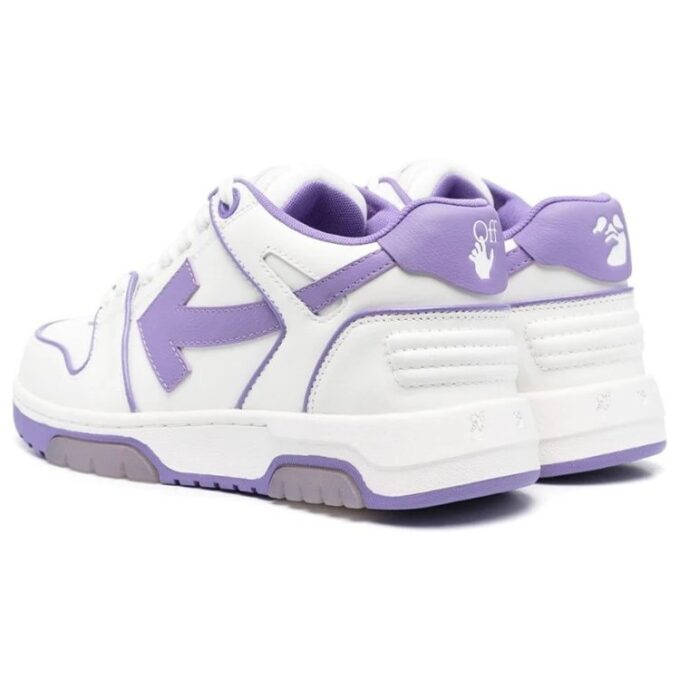 Off-White Out Of Office lavt skinnsneaker «Lilla hvit»