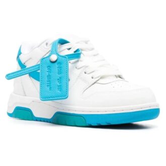Off-White Out Of Office lavt sneaker «Blå Hvit»