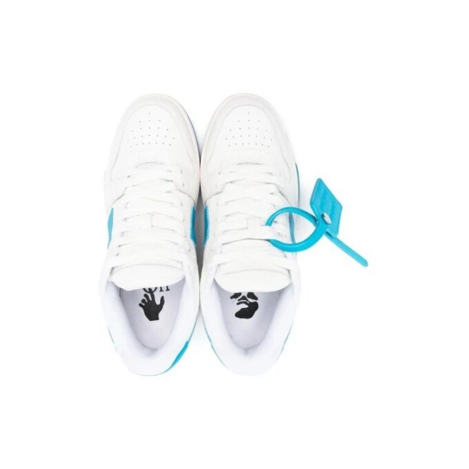 Off-White Out Of Office lavt sneaker «Blå Hvit»