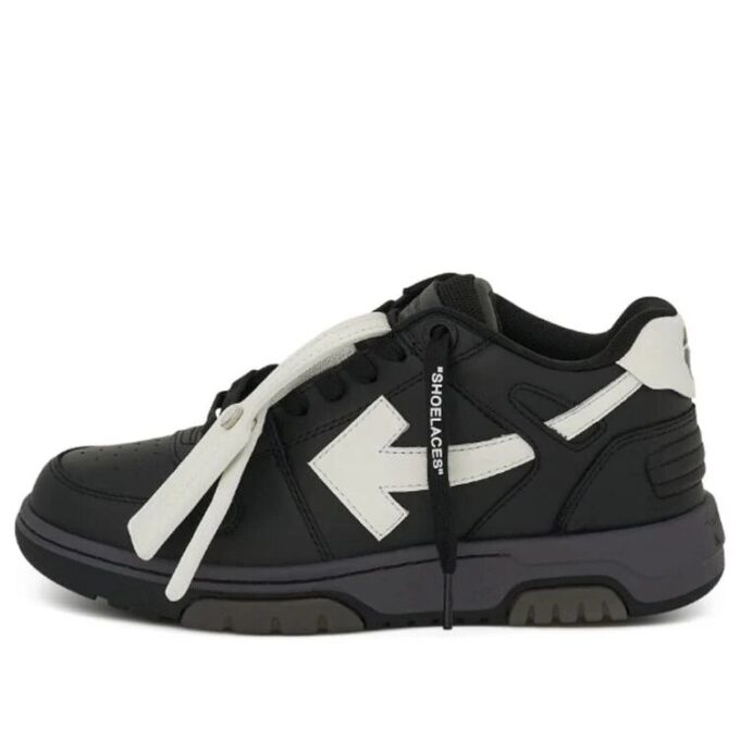 Off-White Out Of Office lavt sneaker «Black White»