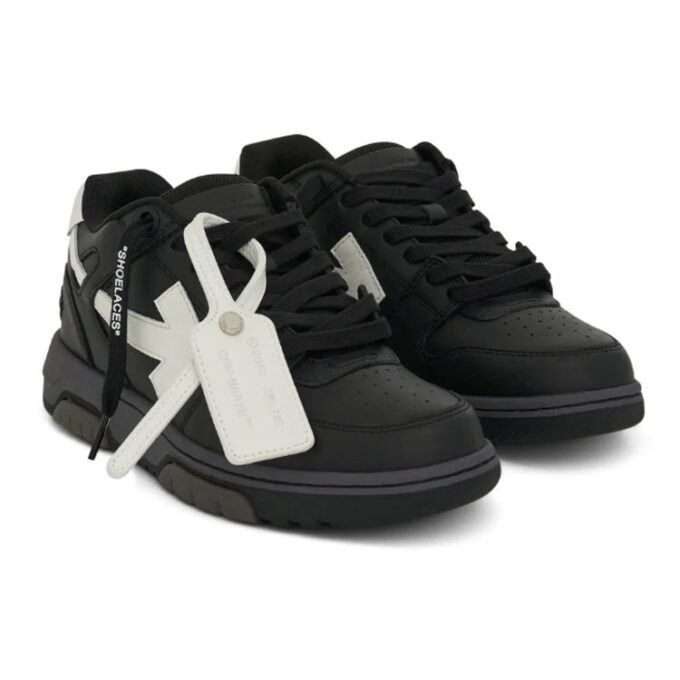 Off-White Out Of Office lavt sneaker «Black White»