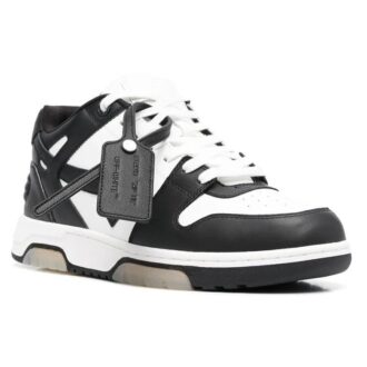 Off-White Out Of Office lavt sneaker «Black White»
