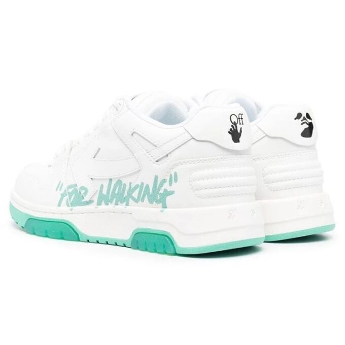 Off-White Out Of Office lavt sneaker for gåturer «Hvit Grønn»