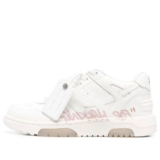 Off-White Out Of Office lavt sneaker for gåturer «White Pink»