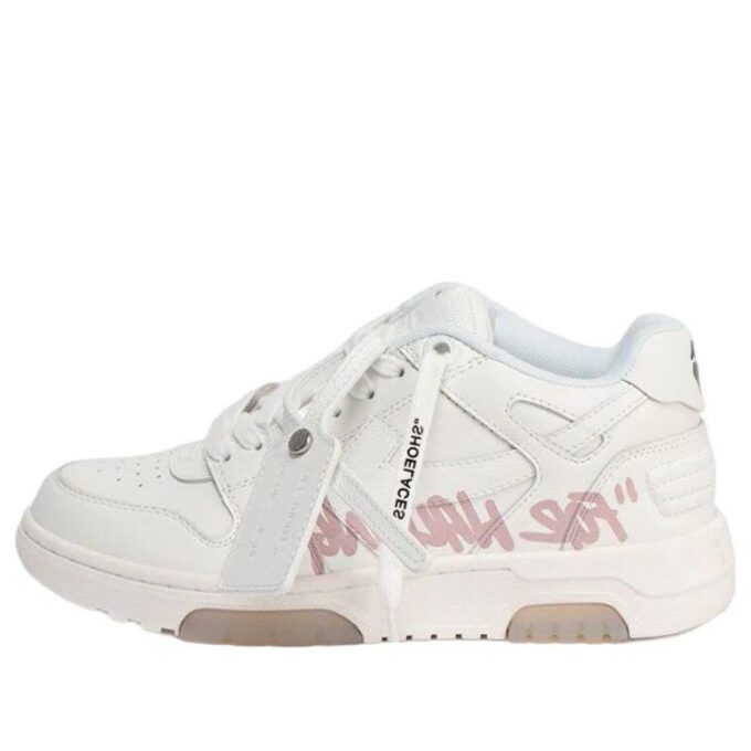 Off-White Out Of Office lavt sneaker for gåturer «White Pink»