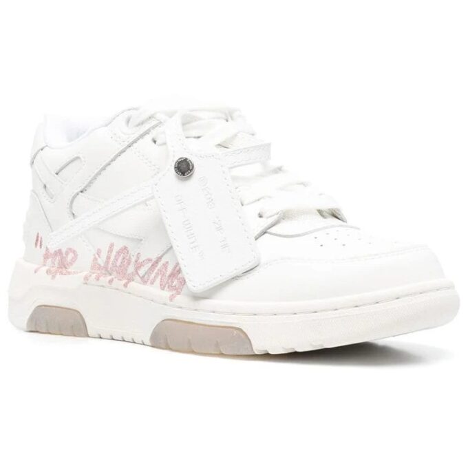 Off-White Out Of Office lavt sneaker for gåturer «White Pink»