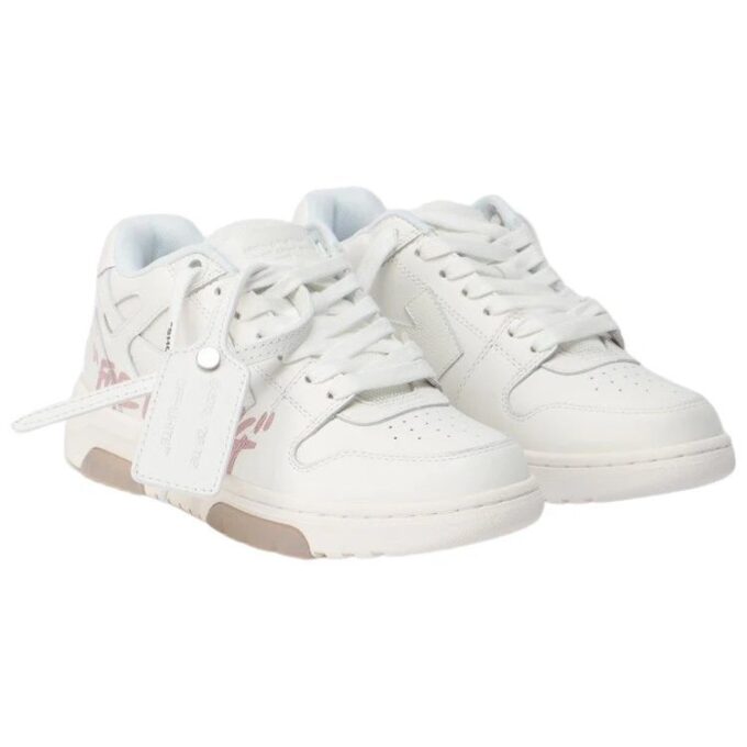 Off-White Out Of Office lavt sneaker for gåturer «White Pink»