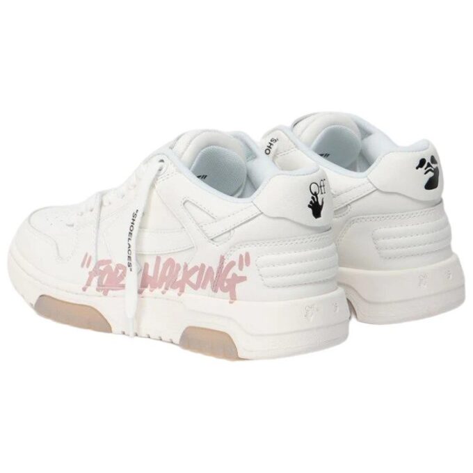 Off-White Out Of Office lavt sneaker for gåturer «White Pink»