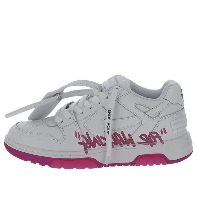 Off-White Out Of Office lavt sneaker for gåturer «White Purple»