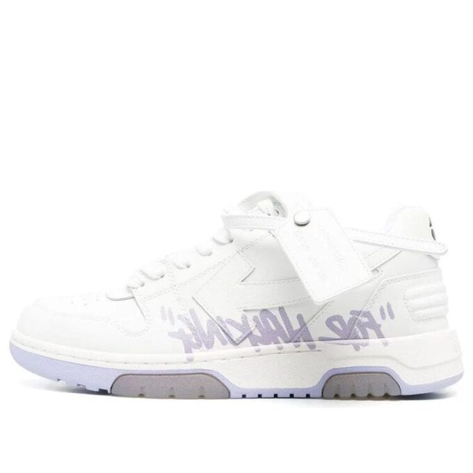 Off-White Out Of Office lavt sneaker for gåturer «White Purple»