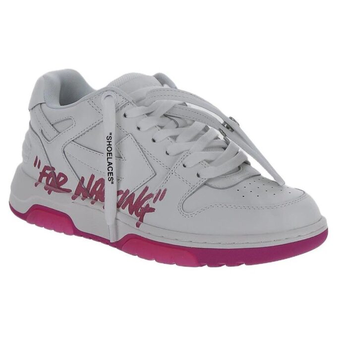 Off-White Out Of Office lavt sneaker for gåturer «White Purple»