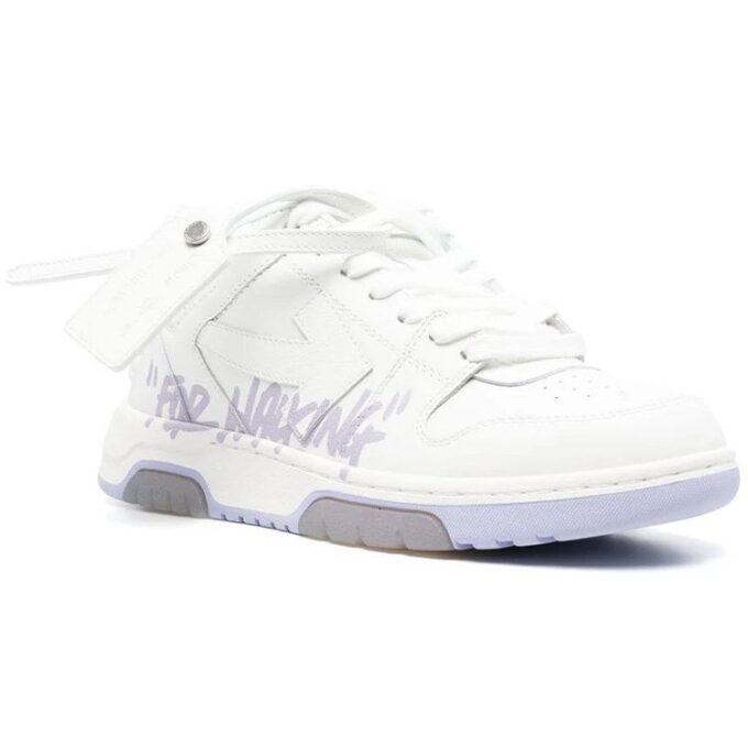 Off-White Out Of Office lavt sneaker for gåturer «White Purple»