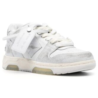 Off-White Out Of Office lavt sneaker «Gråhvit»