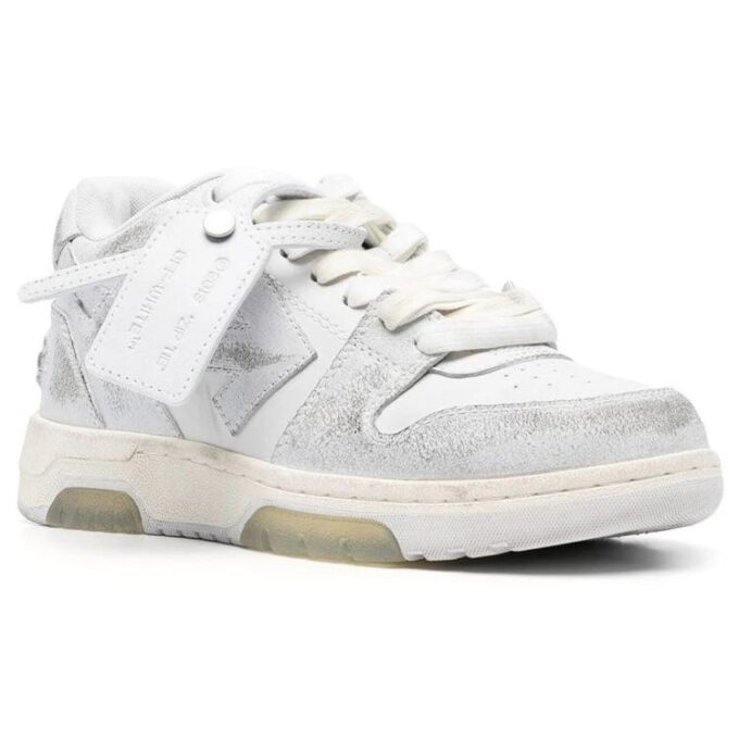 Off-White Out Of Office lavt sneaker «Gråhvit»