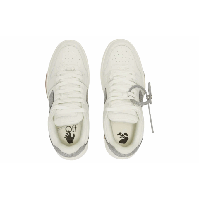 Off-White Out Of Office lavt sneaker «Gråhvit»