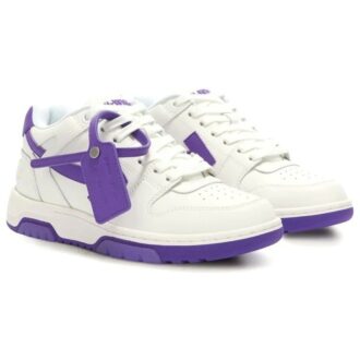 Off-White Out Of Office lavt sneaker «Lilla Hvit»