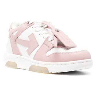 Off-White Out Of Office lavt sneaker «Pink White»