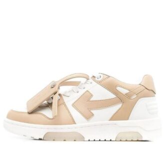 Off-White Out Of Office lavt sneaker «Tan White»