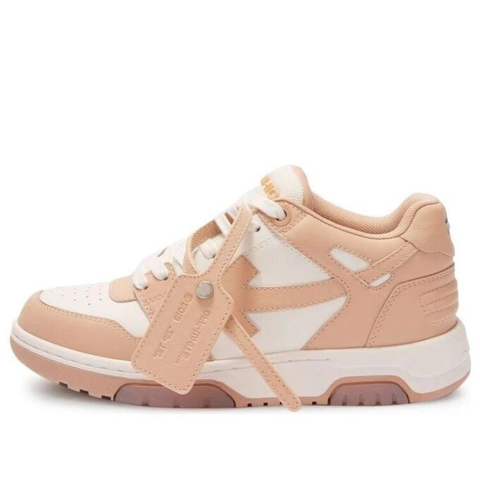 Off-White Out Of Office lavt sneaker «Tan White»