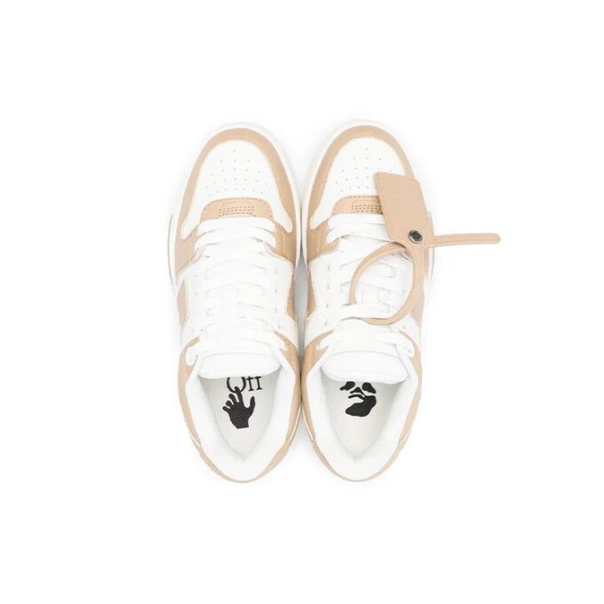 Off-White Out Of Office lavt sneaker «Tan White»