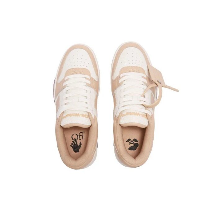 Off-White Out Of Office lavt sneaker «Tan White»