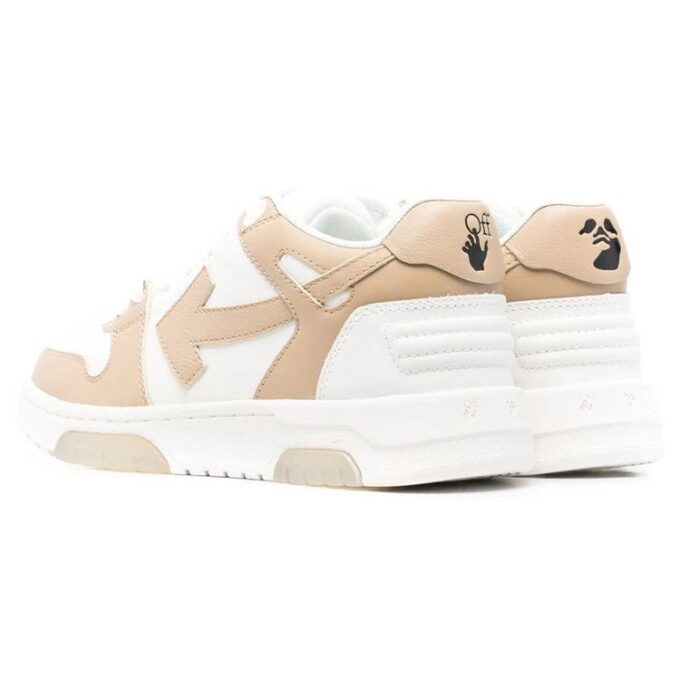 Off-White Out Of Office lavt sneaker «Tan White»
