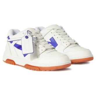 Off-White Out Of Office lavt sneaker «White Blue Brown»