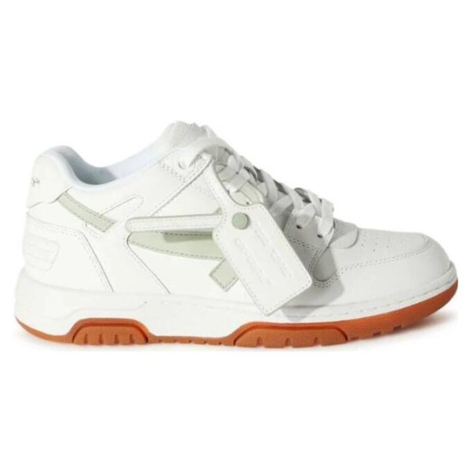 Off-White Out Of Office lavt sneaker «White Brown»