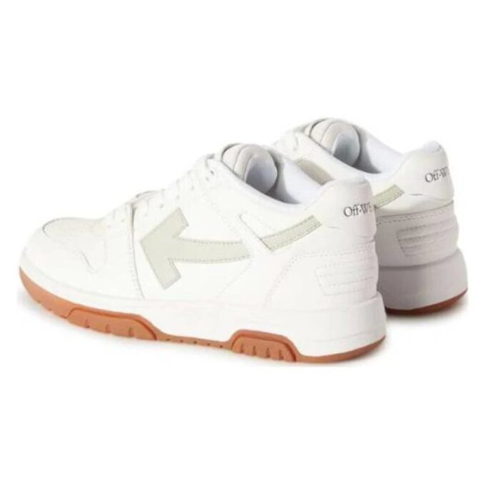 Off-White Out Of Office lavt sneaker «White Brown»