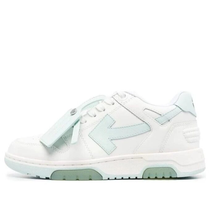 Off-White Out Of Office lavt sneaker «White Teal»