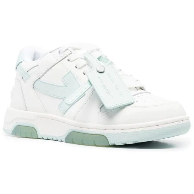 Off-White Out Of Office lavt sneaker «White Teal»