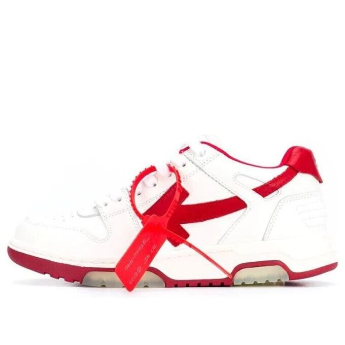 Off-White Out Of Office Low Sneakers Hvit/Rød