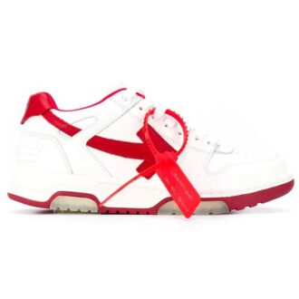 Off-White Out Of Office Low Sneakers Hvit/Rød