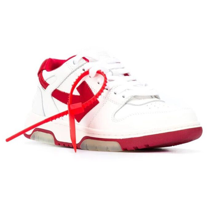 Off-White Out Of Office Low Sneakers Hvit/Rød