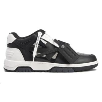 Off-White Out Of Office OOO Low Tops «Black White Suede»
