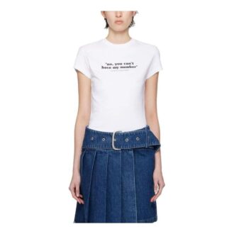 Off-White Quote bomullst-skjorte «White Black»