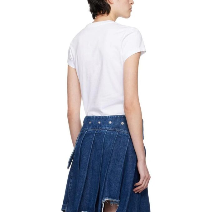 Off-White Quote bomullst-skjorte «White Black»