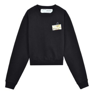 Off-White Rygg Stor Trykk Løs Svart