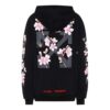 Off-White Sakura Arrow-trykk, svart