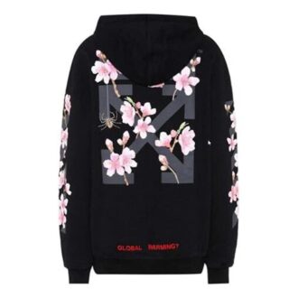 Off-White Sakura Arrow-trykk, svart