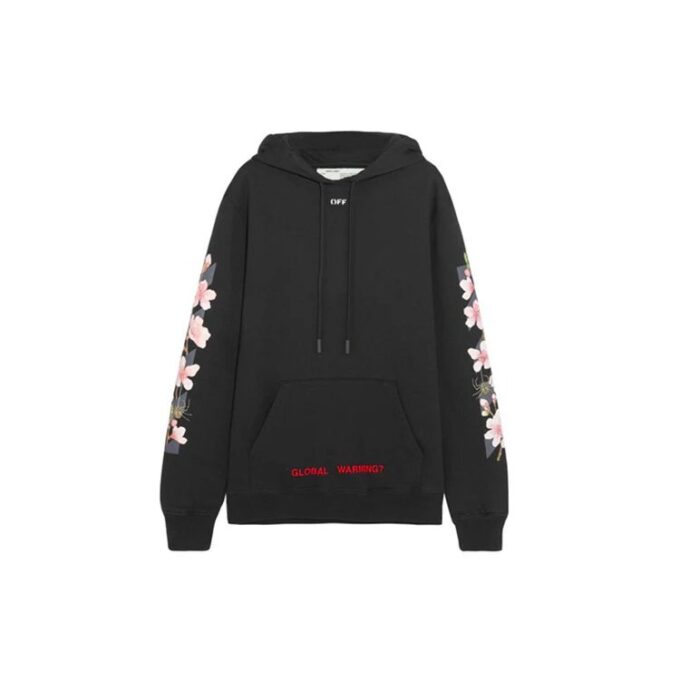 Off-White Sakura Arrow-trykk, svart