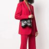 Off-White skulderveske i ekte skinn 22 Burrow, svart