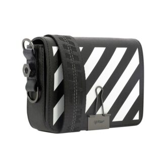 Off-White skulderveske i skinn Svart/Hvit