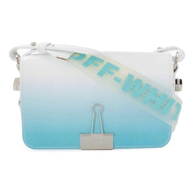 Off-White skulderveske med klaff Little Blue