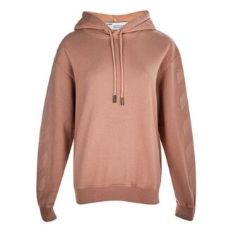 Off-White Slim Fit rosa hettegenser i bomull