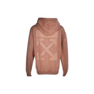 Off-White Slim Fit rosa hettegenser i bomull